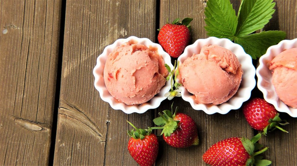 Receta: Helado de fresa