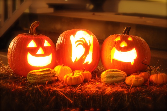 Decoración de calabazas de Halloween