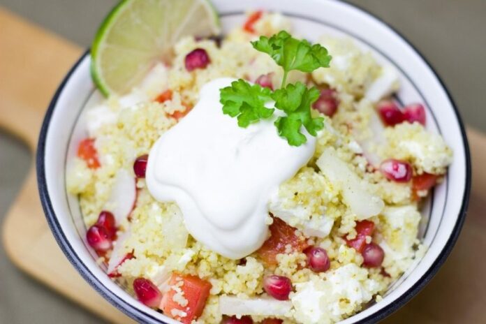 Cuscús con albaricoque y verduras