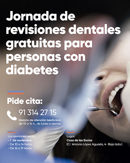 Revisión dental gratuita para pacientes con diabetes