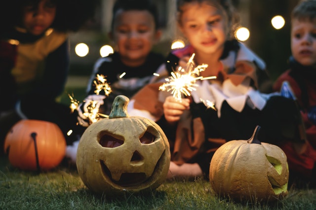 Niños-en-Halloween Halloween y diabetes en niños