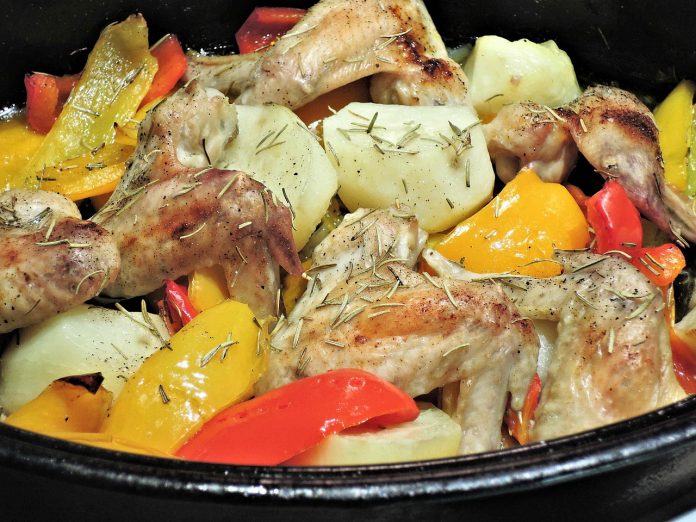 Pollo guisado con patatas