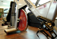 Bici de spinning en gimnasio