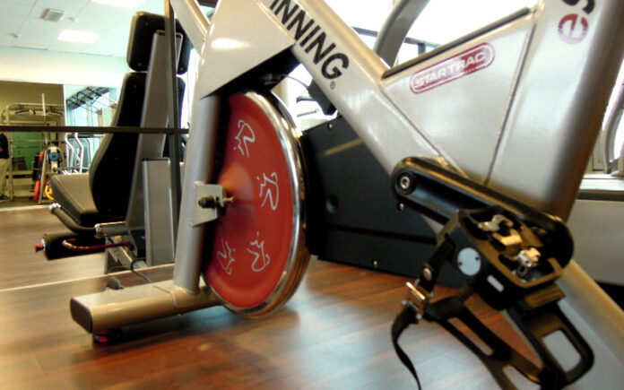 Bici de spinning en gimnasio